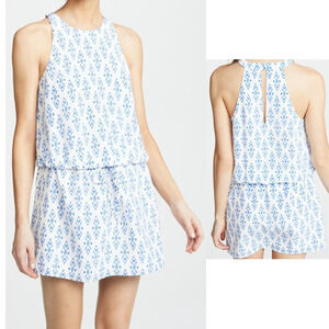 Joie Diega Silk Blue and White Drawstring Dress Sz XS